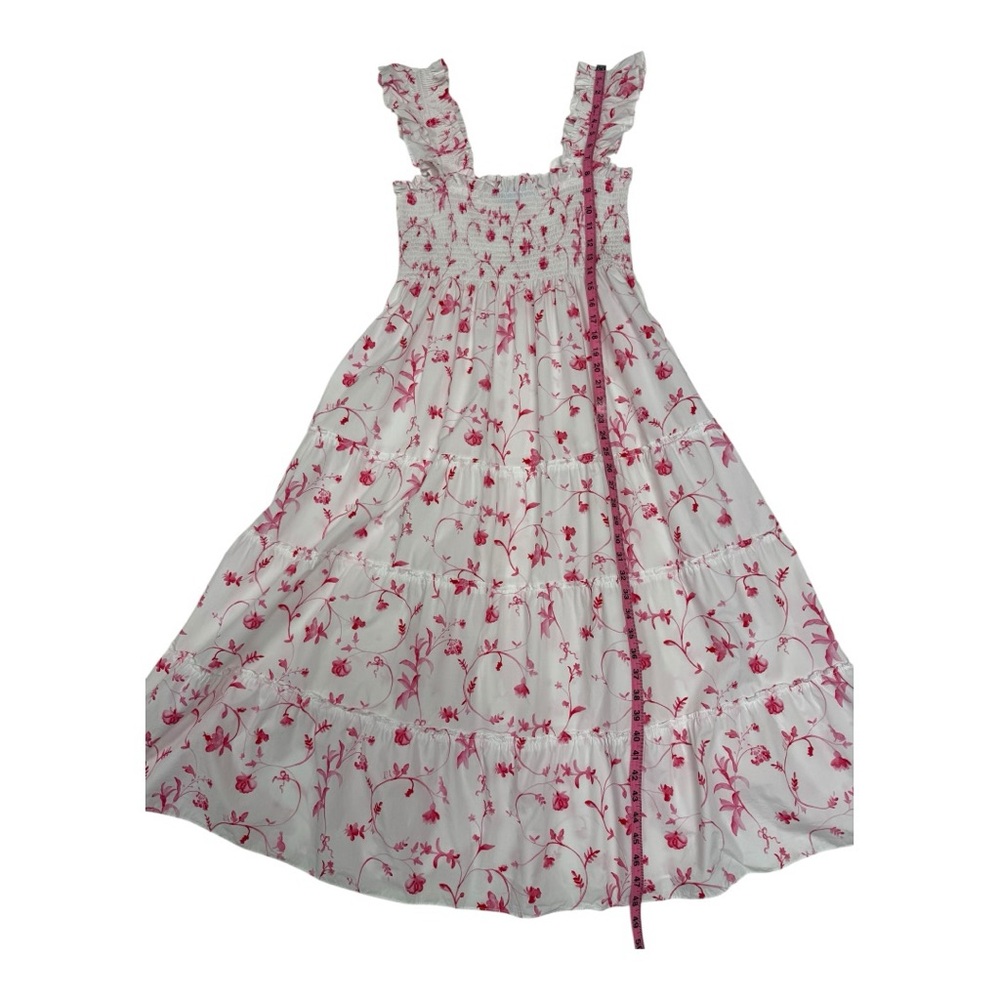 Hill House Home Midi Ellie Nap Dress Rose Botanical
Floral White Pink Size Large - Picture 10 of 14